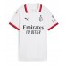 Camisa de Futebol AC Milan Alvaro Morata #7 Equipamento Secundário Mulheres 2024-25 Manga Curta